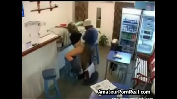 Real Sex Video Cafe Spycam Black Employee Fucks Blonde - 1