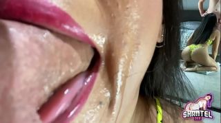RarBG Extreme Close Up Deepthroat Blowjob ASMR Sloppy Throatpie & Ass in Mirror Show - 1