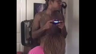 Tmz Getting some Head while on the PS4 Bust a Nice Load in her mouth Jock