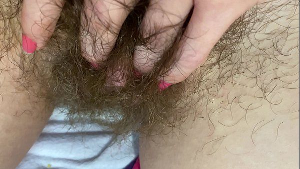 extreme close up on my hairy pussy huge bush 4k HD video hairy fetish - 2