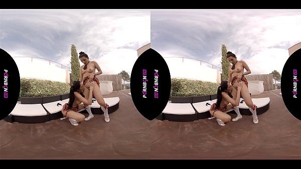 PORNBCN VR Dos c. lesbianas se cuelan en el jardin de mi casa para tener sexo delante de mi. Follando con arnes y corriendose a chorros cosplay  julia de lucia y mia navarro porno español spanish en realidad virtual, virtual reali - 1