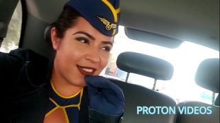 Tributo Was doing Uber when the horny flight attendant Victoria Dias enter into my car on the airport - p1 Gloryhole