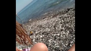 Indonesian Kinky Selfie - Real amateur kinky nudist couple on the beach. Pissing. Facesitting. Squirt. Blowjob Glasses