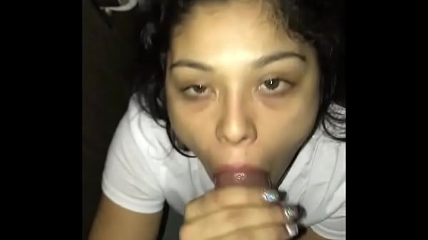 Latina Chick Sucks BBC In Bathroom - 1