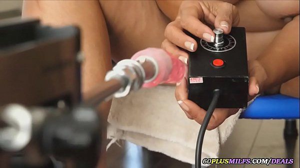 Vibrator thai grandma plays with a sex machine Flashing - 1