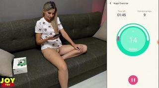 Novia Pussy training with a toy Monster Pub 2 - Kegel Exercises | DAY 2 Cowgirl