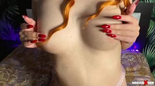 Busty Hot Redhead Sensual Handjob and Sucking before Bedtime - POV EuroSexParties