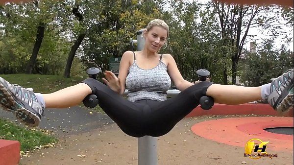 First Time Jump and Running naked in Public Park by Katerina-Hartlova Cougars - 1