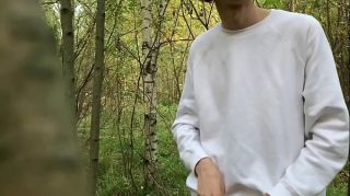 Breeding Cute Russian Boy Masturbating in a Public Forest and Pee Outdoors BootyFix