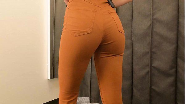 Amateur Porn Free Fit girl try-on haul slim fit jeans, trousers. 4k Rough Fuck