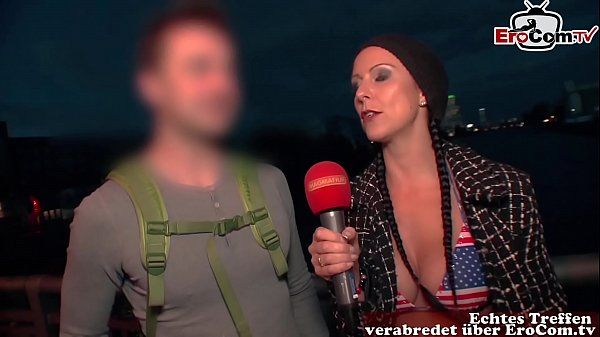 Pain Lustiges Straßencasting mit deutschen teens und fremden passanten White Girl