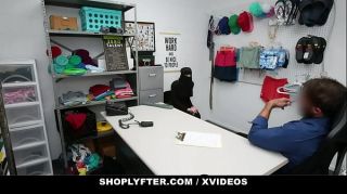 Negro Muslim Shoplifter (Delilah Day) Caught Piling Expensive Merch Under Her Hijab Solo
