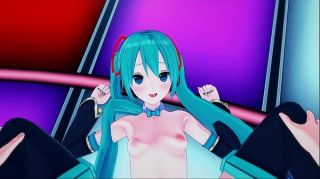 Face Sitting Hatsune Miku Fingers herself Live Onstage, then Gets POV Fucked in Front of Crowd. Hentai. Muscle