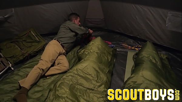 ScoutBoys - Austin Young fucked outside in tent by older daddy - 1