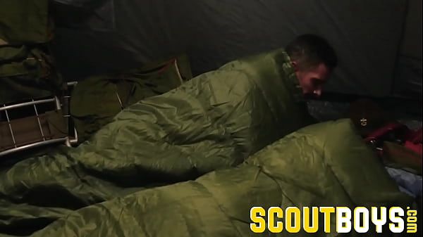 ScoutBoys - Austin Young fucked outside in tent by older daddy - 2