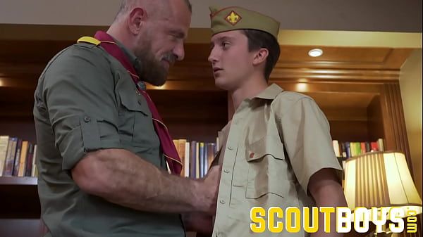 ScoutBoys - Scout gets fingered and cums for older scoutmaster - 2