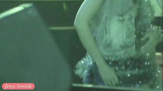 Cream Pie She wore only a tinsel at club! Public flashing Lezdom