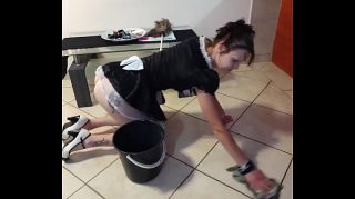 MagPost French maid gets piss in her face and cleans it Costume