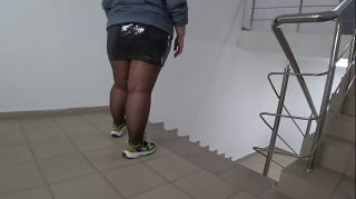 Butt Fuck Public foot fetish. Fat legs in nylon pantyhose and a juicy PAWG on the stairs in the mall. Under the skirt. AxTAdult