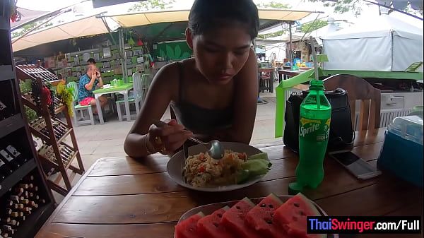 Real amateur Thai teen cutie fucked after lunch by her temporary boyfriend - 2