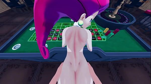 Team Rocket's Jessie gets POV fucked by you in a casino, lets you cum inside her pussy - Pokemon Hentai. - 1