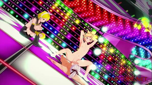 Vocaloid Yaoi Hentai 3D  - Len is fucked by a fan and he cums inside his ass on stage  - 4K Anime - 2