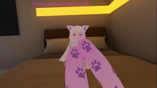 SecretShows Lewd Catgirl Gets 4 Orgasm Denied (Frustrated Squirming and Moaning) Vrchat Super Hot Porn