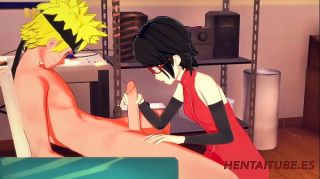 Indian Boruto Naruto Hentai 3D - Sarada Handjob & Blowjob to Naruto and cum in her mouth - Hentai Hard Sex Korean