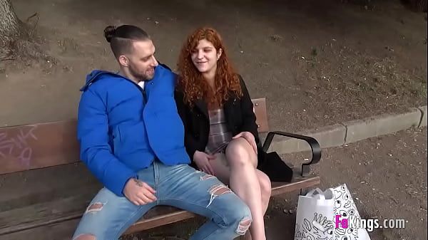 Pornoxo They agreed to be filmed in the park after being caught fucking Cum On Pussy - 1