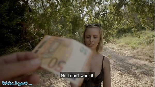 Public Agent Cute Spanish Blonde Lya Missy Fucked in the Forest - 1
