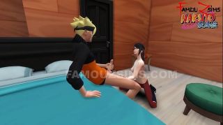 HottyStop SARADA Uchiha sucks BORUTO dick, fucks hard in his room and cums inside her pussy. More at WWW.FAMOUZSIMS.COM Best blowjob