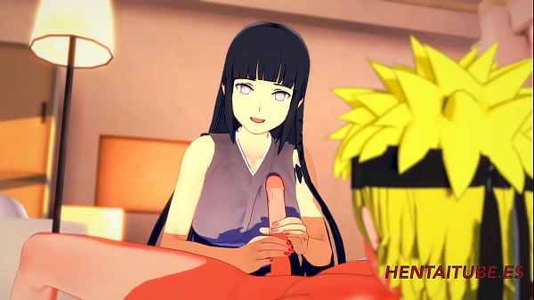 Naruto Boruto Hentai - Naruto x Hinata. Handjob, Boobjob & Fuck with cum inside - Animation 3D porn - 1