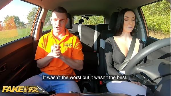 Fake Driving School Instructor Cheats with Hot Student Lady Gang - 1