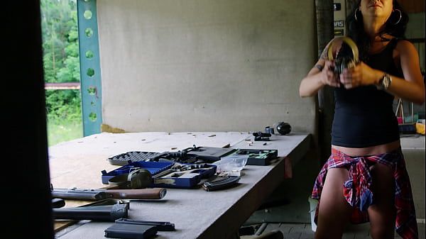 Full video - Daniela Kostic, Playboy girl with a big gun - 2