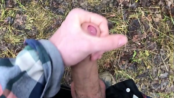 Stockings Young Cute Boy Stroking Real Big Dick Outdoor / BOY ORGASM / Monster Cock CamPlace - 1