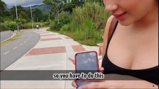 Women Sucking Martina lets two strangers control her toy in a park till squirt Best Blowjob