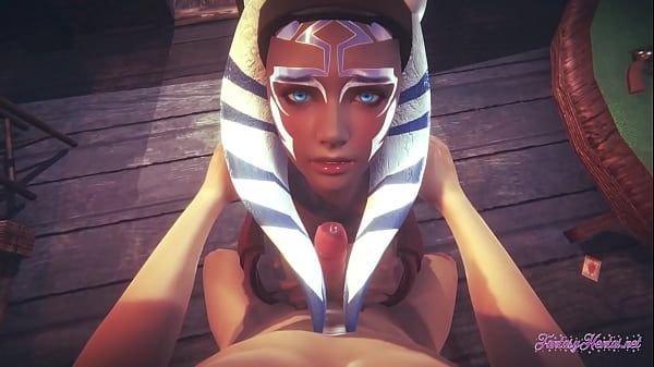 Sexcams Starwars Hentai POV Ahsoka 3D 4D - blowjob and fucked cowgirl stily with creampie Flogging - 1
