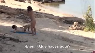 Sexteen Bold naked teen picks up dudes by the lake Slut