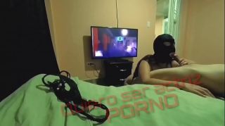 Gay Horny Colombian girl interrupts the video game, the boy fucks her very hard because he could not save her game. Perfect Butt