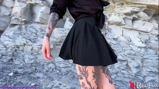 IAFD Tattooed Girl Fingering Pussy by the Sea - Outdoor Cfnm