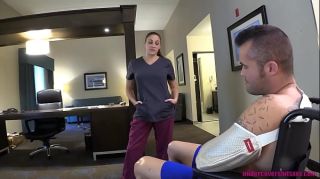 VoyeurHit Big Tit MILF Nurse Fucks Wheelchair Bound StepSon Lover