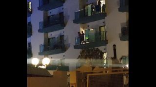 Amateur Xxx Guys caught fucking on the balcony Lesbos