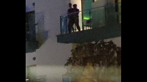 Amateur Xxx Guys caught fucking on the balcony Lesbos - 1
