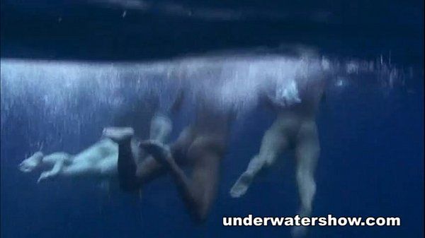 Alison Tyler Three girls swimming nude in the sea Live - 2