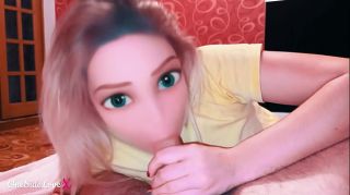 Hentai3D Realistic Sex Doll does Blowjob with wild moans Closeups