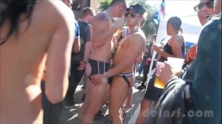 XoGoGo Nude in San Francisco does the Folsom Street Fair 2013 Gay Black