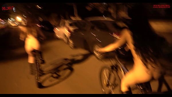 Free Amature Porn Riding our bike naked through the streets of the city - Dollscult Eat - 1
