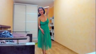 Animation Hot Myla Angel in green transparent dress! Exhibition