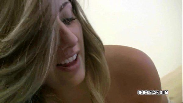 Blonde college girl Brooke is giving a blowjob - 1