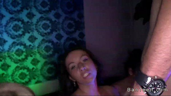 Busty babe and girlfriends share dick of her stepbro - 2